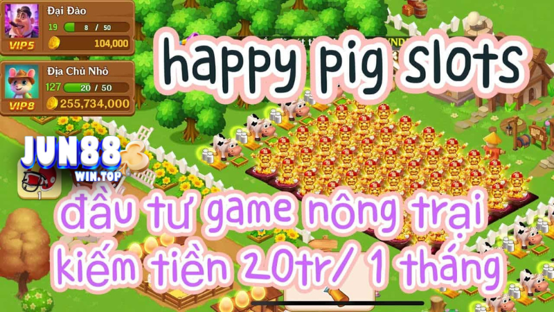 Cong game Happy Pig Slot voi vo van hinh thuc nhan thuong