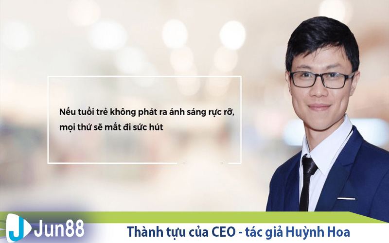 Thành tựu CEO - tác giả Huỳnh Hoa đạt được